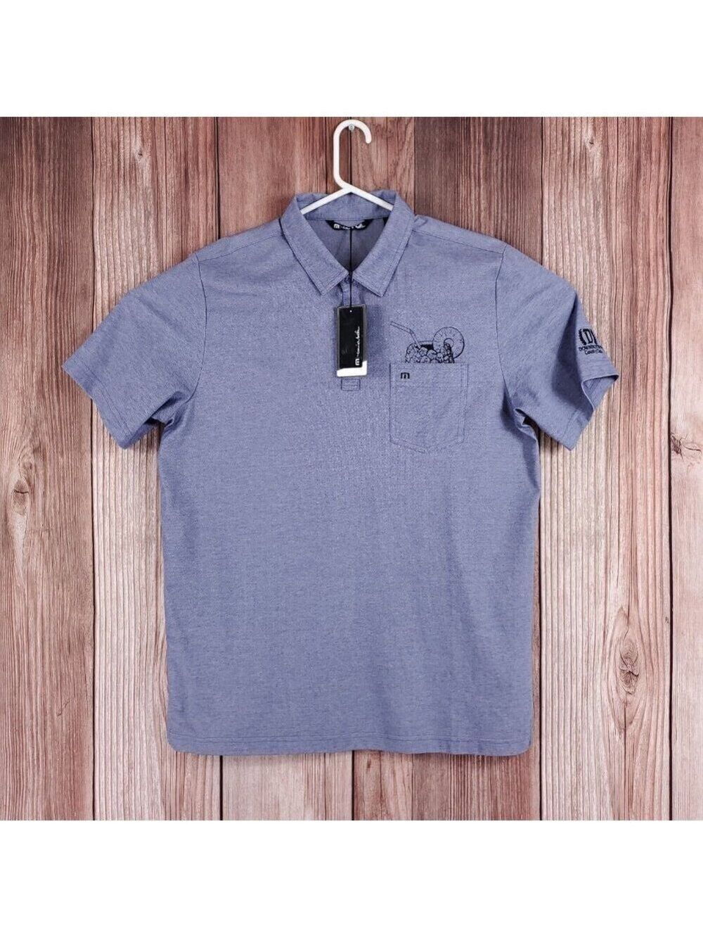 NWT TravisMathew Mens XL Downingtown Country Club Short Sleeve Golf Polo Shirt